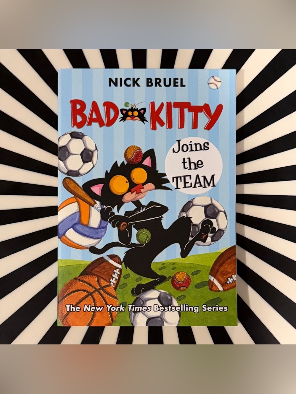 Bad Kitty Joins the Team - Blue Cover